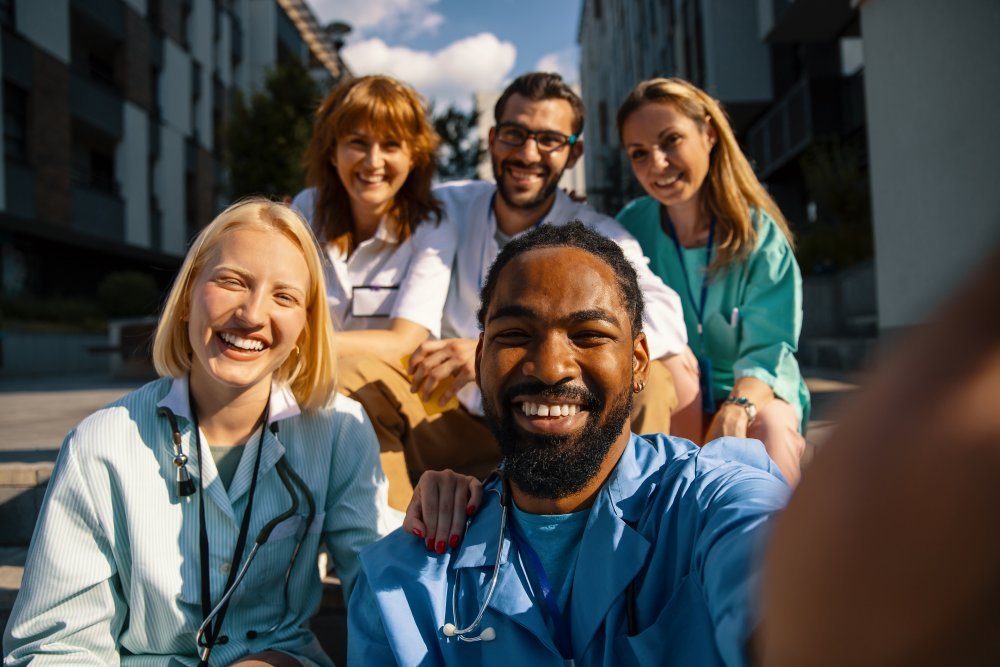 Smiling Group of Medical Professionals